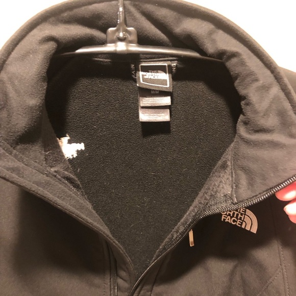 North Face Apex Women's Black soft shell jacket windproof fleece-lined Medium - Picture 3 of 8